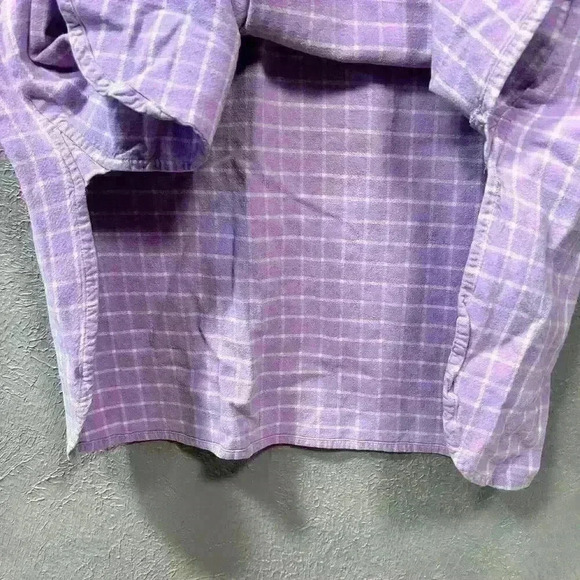 CABERNET SLEEPWEAR Purple ¾ Sleeve Long Super Cozy Flannel Nightgown Women L - Picture 8 of 10